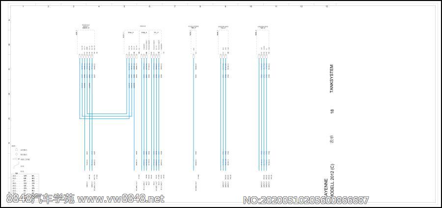 2012保时捷卡宴全车电路图(18) 油箱系统